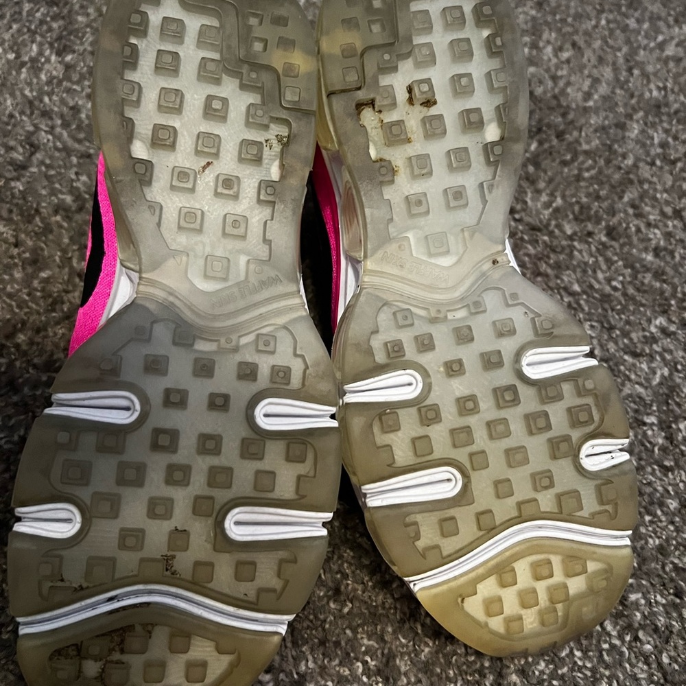 Bright pink and orange Nike Air size 7